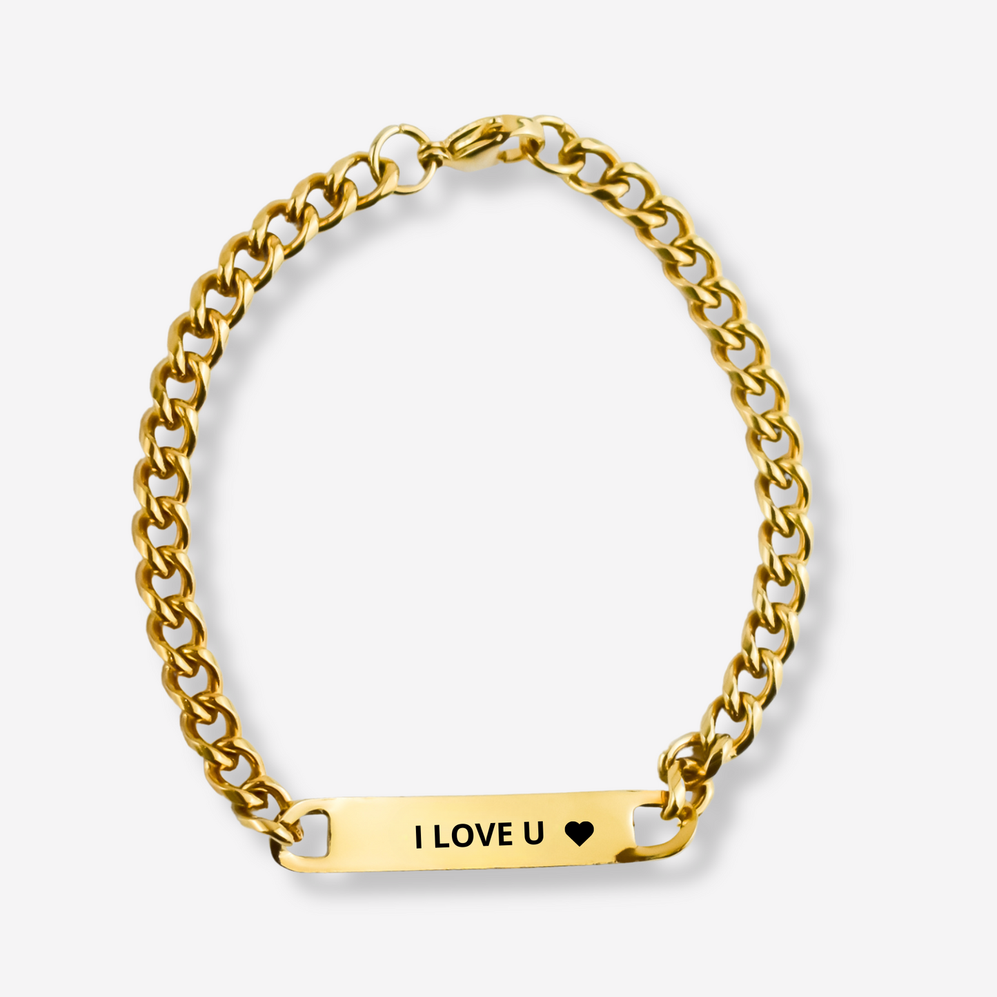 Bracelet Acier Inoxydable LOVE "Gravure Texte"