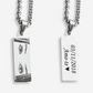 Your Eyes - Customizable Stainless Steel Necklace with Vertical Medallion